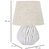 Mauro Ferretti stolní lampa Honduras E27 Ø 35x48 cm bílá omytá