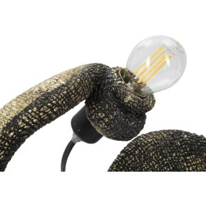 Mauro Ferretti stolní lampa ještěrka E14 37,5x16,5x22 cm černá zlatá