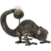 Mauro Ferretti stolní lampa ještěrka E14 37,5x16,5x22 cm černá zlatá