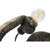 Mauro Ferretti stolní lampa ještěrka E14 37,5x16,5x22 cm černá zlatá