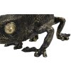 Mauro Ferretti stolní lampa ještěrka E14 37,5x16,5x22 cm černá zlatá