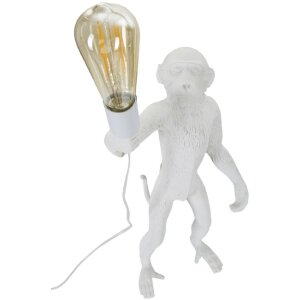 Stolní lampa Mauro Ferretti opice E27 Ø 26x34x55 cm bílá