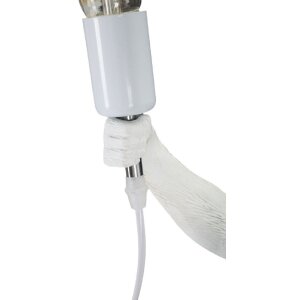 Stolní lampa Mauro Ferretti opice E27 Ø 26x34x55 cm bílá