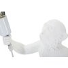Stolní lampa Mauro Ferretti opice E27 Ø 26x34x55 cm bílá