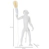 Stolní lampa Mauro Ferretti opice E27 Ø 26x34x55 cm bílá
