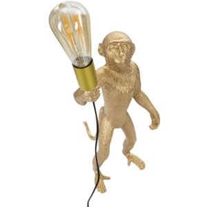 Mauro Ferretti stolní lampa opice E27 Ø 26x34x55 cm zlatá