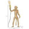 Mauro Ferretti stolní lampa opice E27 Ø 26x34x55 cm zlatá