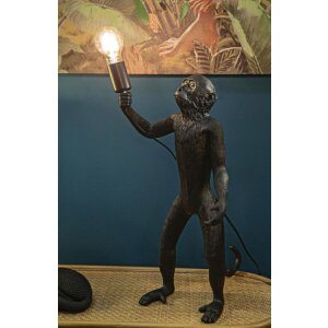Stolní lampa Mauro Ferretti Opice E27 Ø 26x34x55 cm černá