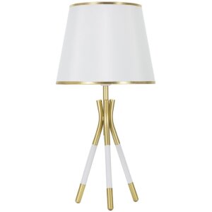 Stolní lampa Mauro Ferretti Triply E27 Ø 28x57 cm zlatá bílá
