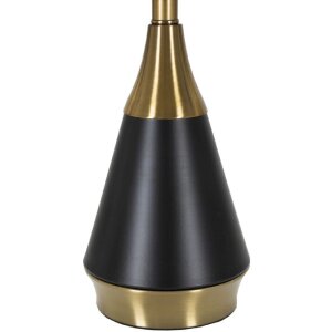 Stolní lampa Mauro Ferretti Blacky E27 Ø 28x50 cm černá zlatá