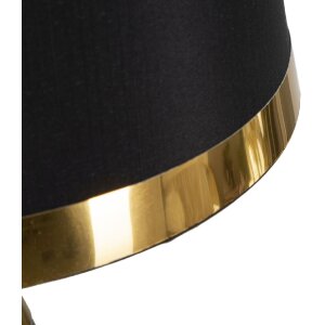 Stolní lampa Mauro Ferretti Blacky E27 Ø 28x50 cm černá zlatá