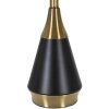 Stolní lampa Mauro Ferretti Blacky E27 Ø 28x50 cm černá zlatá