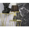 Stolní lampa Mauro Ferretti Blacky E27 Ø 28x50 cm černá zlatá