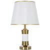 Stolní lampa Mauro Ferretti Whity E27 Ø 31x52 cm zlatá bílá