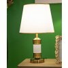 Stolní lampa Mauro Ferretti Whity E27 Ø 31x52 cm zlatá bílá