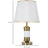 Stolní lampa Mauro Ferretti Whity E27 Ø 31x52 cm zlatá bílá