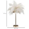 Mauro Ferretti stolní lampa palma 2 světla E14 Ø 40x55 cm bílé zlato