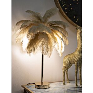 Mauro Ferretti stolní lampa palma 2 světla E14 Ø 55x60 cm velbloudí zlato