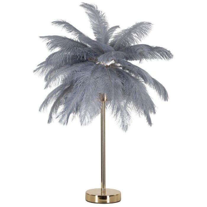 Mauro Ferretti stolní lampa palma 2 světla E14 Ø 55x60 cm šedozlatá