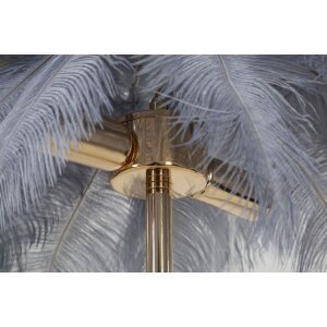 Mauro Ferretti stolní lampa palma 2 světla E14 Ø 55x60 cm šedozlatá