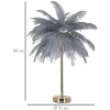 Mauro Ferretti stolní lampa palma 2 světla E14 Ø 55x60 cm šedozlatá