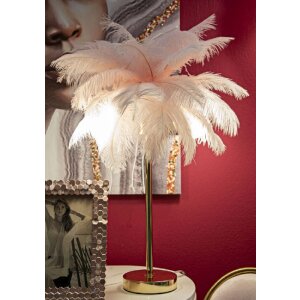 Mauro Ferretti stolní lampa palma 2 světla E14 Ø 40x55 cm růžová zlatá