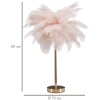 Mauro Ferretti stolní lampa palma 2 světla E14 Ø 40x55 cm růžová zlatá