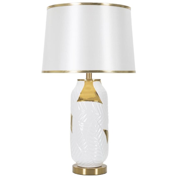 Mauro Ferretti stolní lampa keramická E27 Ø 40x70 cm zlatá bílá