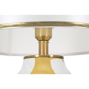 Mauro Ferretti stolní lampa keramická E27 Ø 40x70 cm zlatá bílá