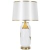Mauro Ferretti stolní lampa keramická E27 Ø 40x70 cm zlatá bílá