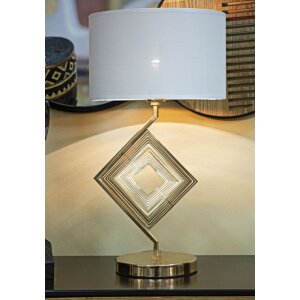 Mauro Ferretti Move stolní lampa E27 Ø 30x56 cm zlatá bílá