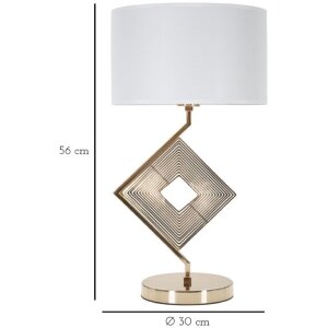 Mauro Ferretti Move stolní lampa E27 Ø 30x56 cm zlatá bílá