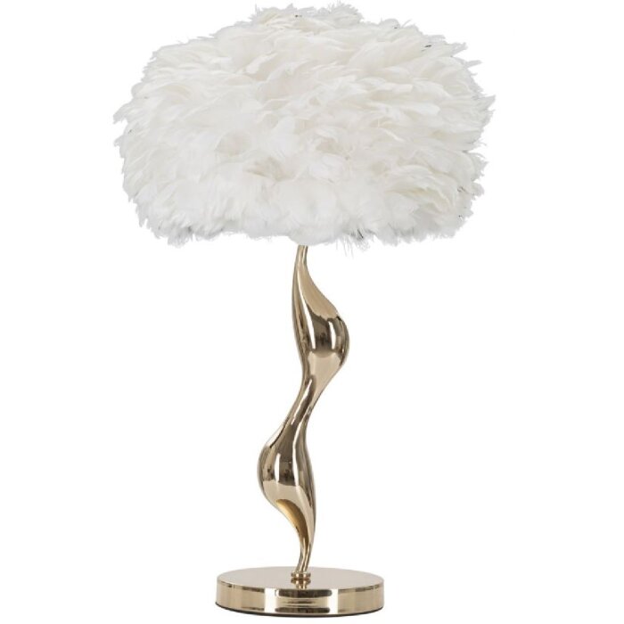 Stolní lampa Mauro Ferretti slim E27 Ø 40x63 cm bílé zlato