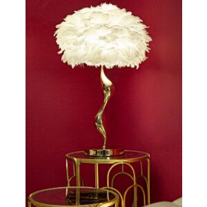 Stolní lampa Mauro Ferretti slim E27 Ø 40x63 cm bílé zlato