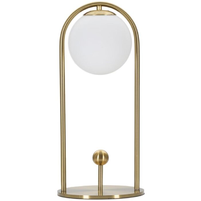 Stolní lampa Mauro Ferretti Glamy Arc E14 Ø 21x47 cm zlatá bílá