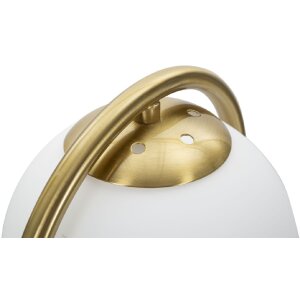 Stolní lampa Mauro Ferretti Glamy Arc E14 Ø 21x47 cm zlatá bílá