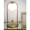 Stolní lampa Mauro Ferretti Glamy Arc E14 Ø 21x47 cm zlatá bílá