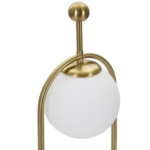 Stolní lampa Mauro Ferretti Glamy Arc E14 Ø 21x50 cm zlatá bílá