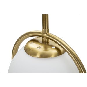 Stolní lampa Mauro Ferretti Glamy Arc E14 Ø 21x50 cm zlatá bílá