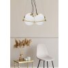 Stropní svítidlo Mauro Ferretti Japan square 4-light E27 45x45x20 cm zlatá bílá