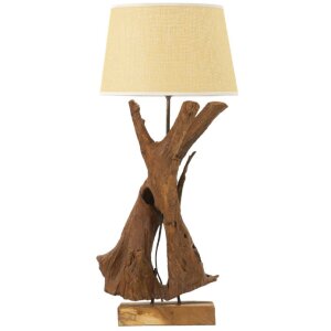 Stolní lampa Mauro Ferretti Tavolo E27 Ø 35x80 cm hnědá