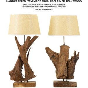 Stolní lampa Mauro Ferretti Tavolo E27 Ø 35x80 cm hnědá