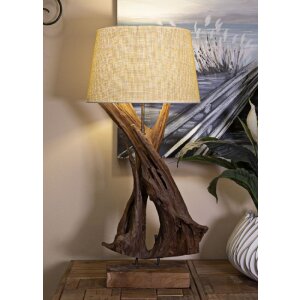 Stolní lampa Mauro Ferretti Tavolo E27 Ø 35x80 cm hnědá