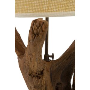 Stolní lampa Mauro Ferretti Tavolo E27 Ø 35x80 cm hnědá