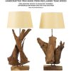 Stolní lampa Mauro Ferretti Tavolo E27 Ø 35x80 cm hnědá