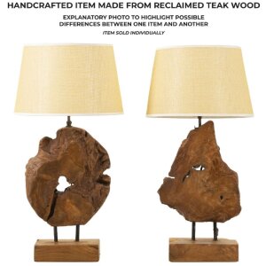 Stolní lampa Mauro Ferretti Kepala E27 Ø 35x69 cm hnědá