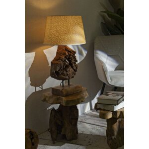 Stolní lampa Mauro Ferretti Kepala E27 Ø 35x69 cm hnědá