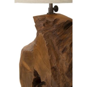 Stolní lampa Mauro Ferretti Kepala E27 Ø 35x69 cm hnědá