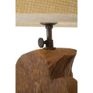 Stolní lampa Mauro Ferretti Kepala E27 Ø 35x69 cm hnědá