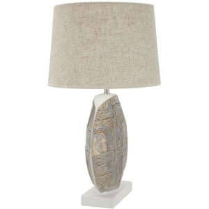 Stolní lampa Mauro Ferretti Eklipsen E27 Ø 38x64 cm zlatá bílá